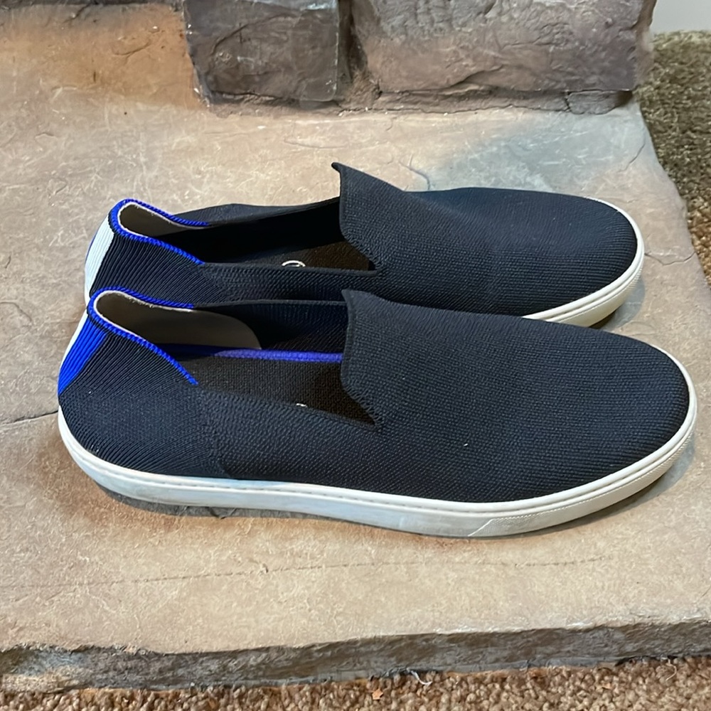 Rothy’s Size 10.5 Women’s Black Slip On Sneaker - Picture 3 of 8